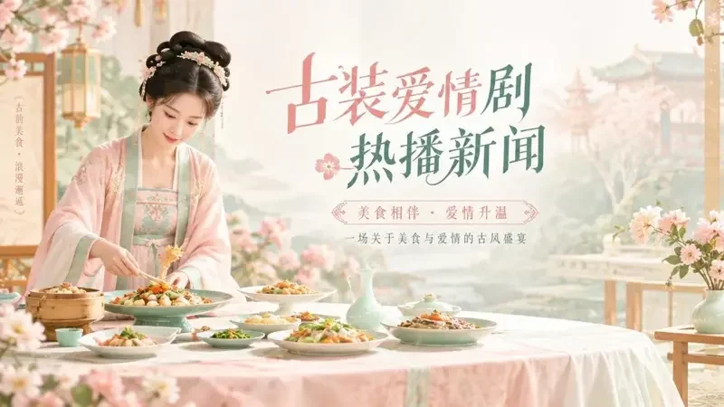 黄果原创短剧资讯配图：古装甜宠新作《古代小厨娘》定档，一口美食一段姻缘