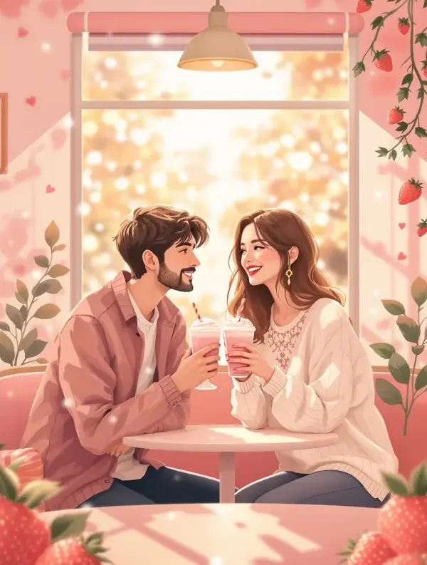 黄果原创短剧《草莓味的告白》封面